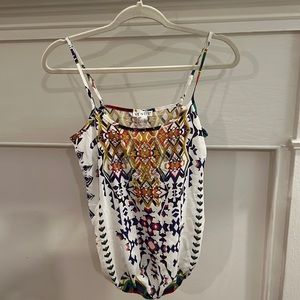 Venus Spaghetti Strap Print Shirt - Size XS